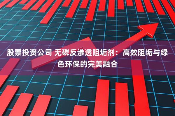 股票投资公司 无磷反渗透阻垢剂：高效阻垢与绿色环保的完美融合